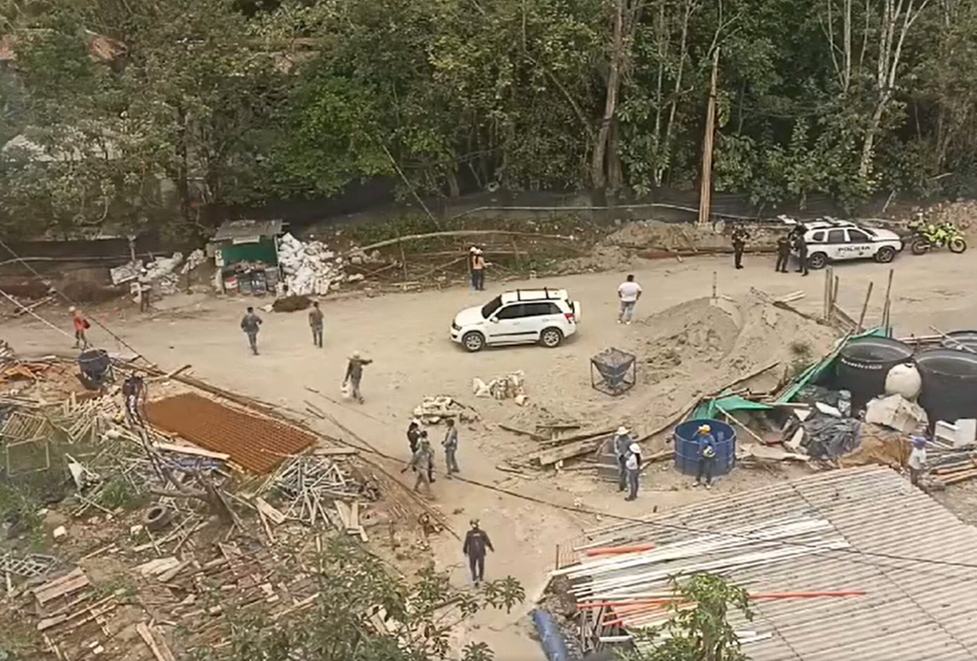 Obra en el sector de Calambeo