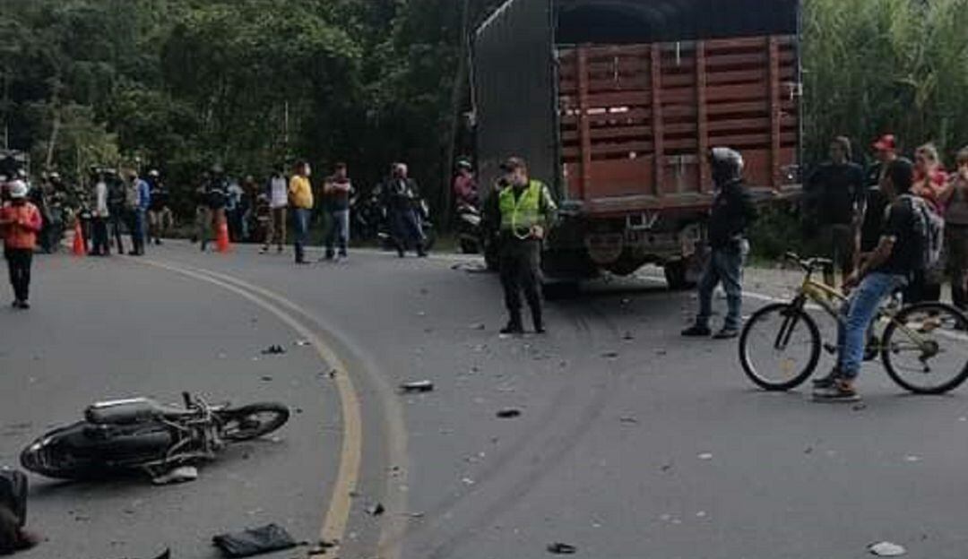 Vía la Línea sector Virgen Negra