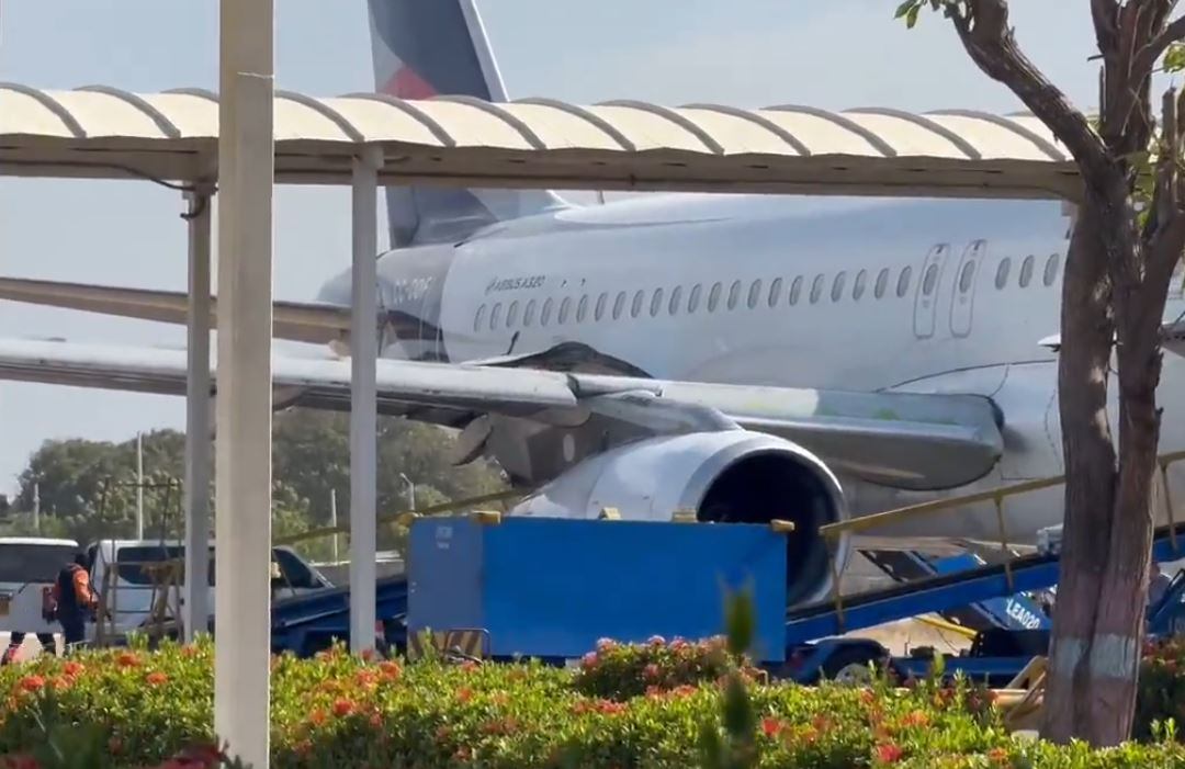 Momento del asalto al avión. / Suministrada