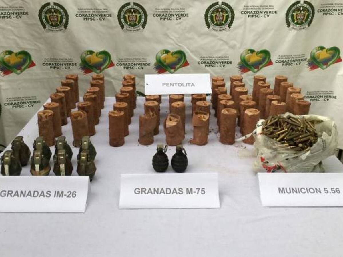 Hallan caleta con armamento que pertenecería a disidencias de las Farc en el Guaviare