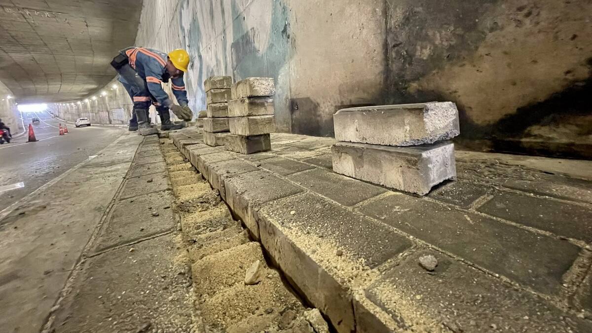 Quitaron el paso peatonal en el túnel del Mesón de los Búcaros
