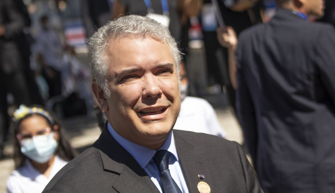 El presidente Iván Duque habló con la BBC en su paso por Londres