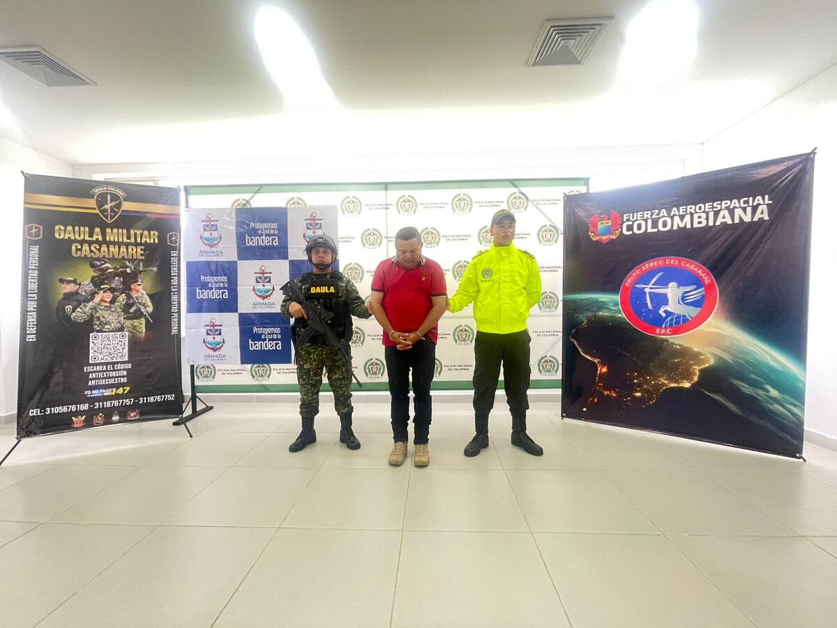 Capturado alias Garza, mano derecha de alias Sombrerón: cerebro de la extorsion en Casanare
