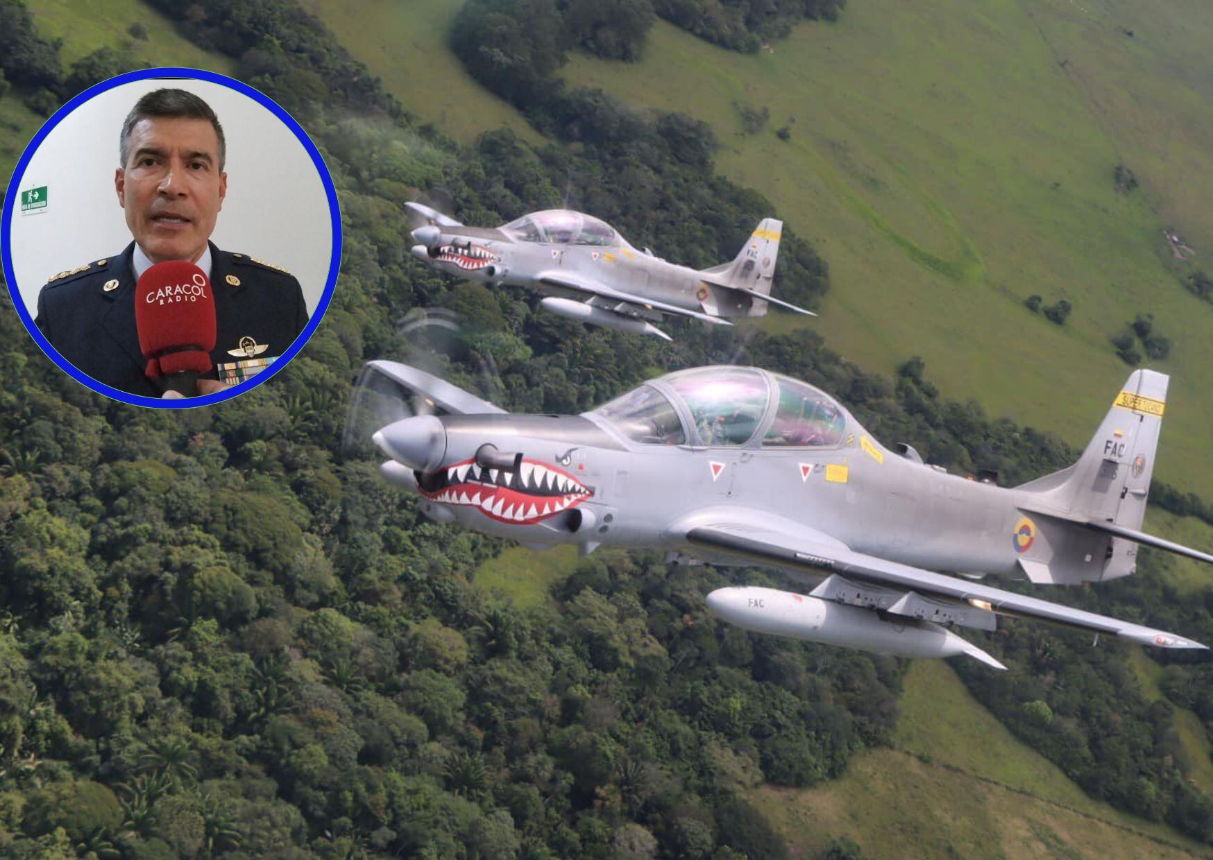 Foto toamada de @FuerzaAereaCol.