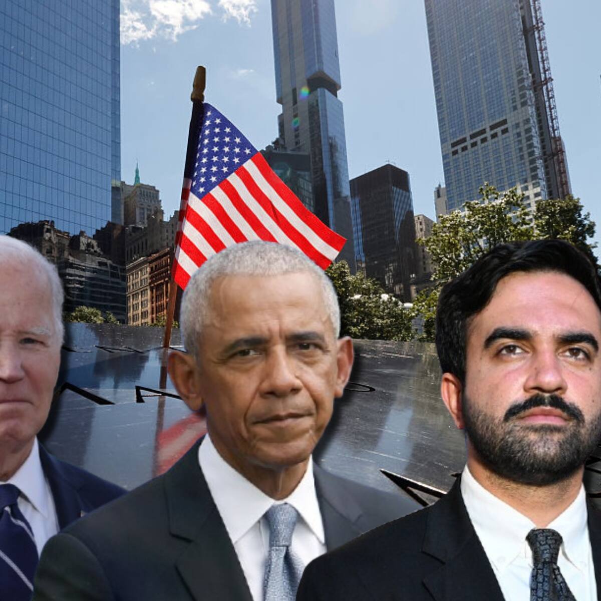 Biden, Obama y Mamdani recuerdan el 11S en Nueva York en una ceremonia sin Trump