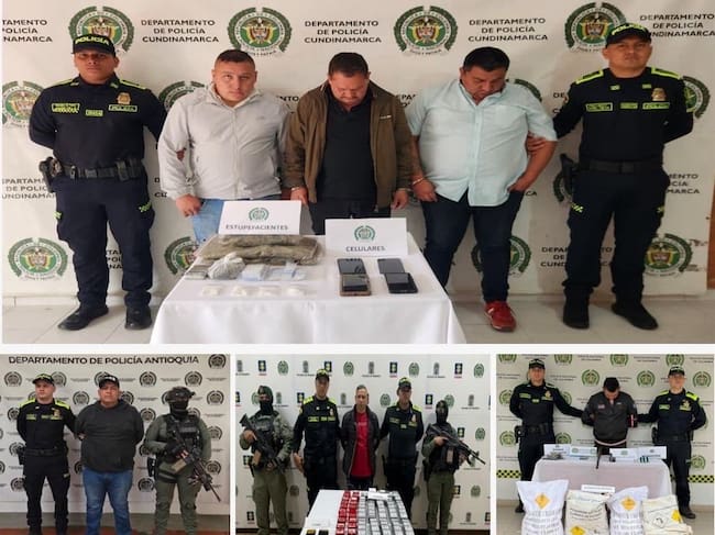 Miembros de Los Orión capturados. Foto: X Abelardo De La Espriella (@ABDELAESPRIELLA)