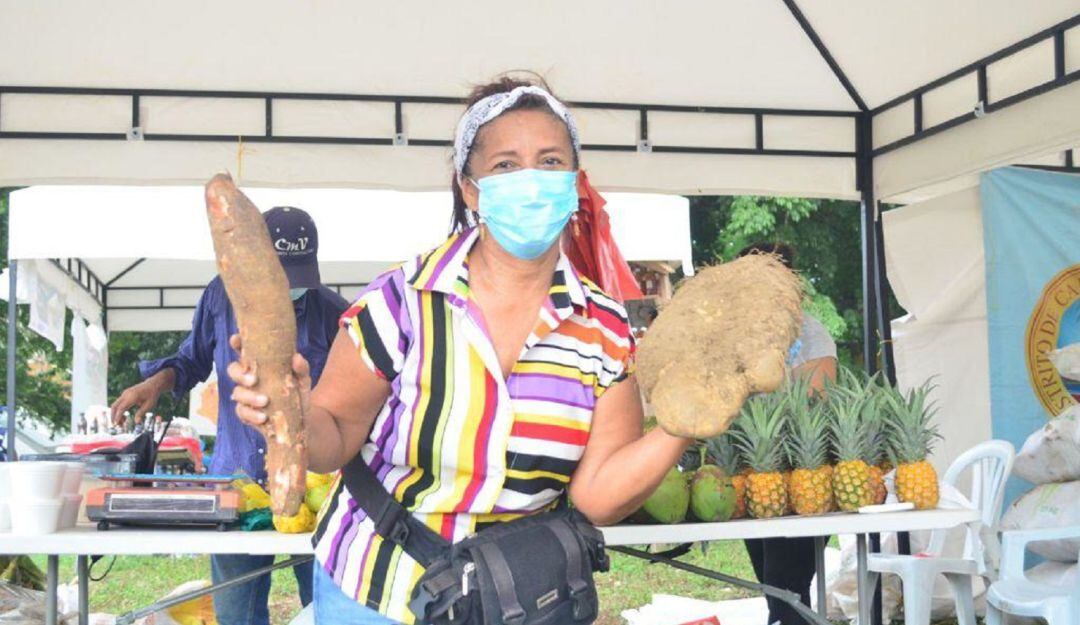 Cerca de 20 campesinos participan con una gran variedad de productos de la canasta familiar a precios más económicos y sin intermediarios.