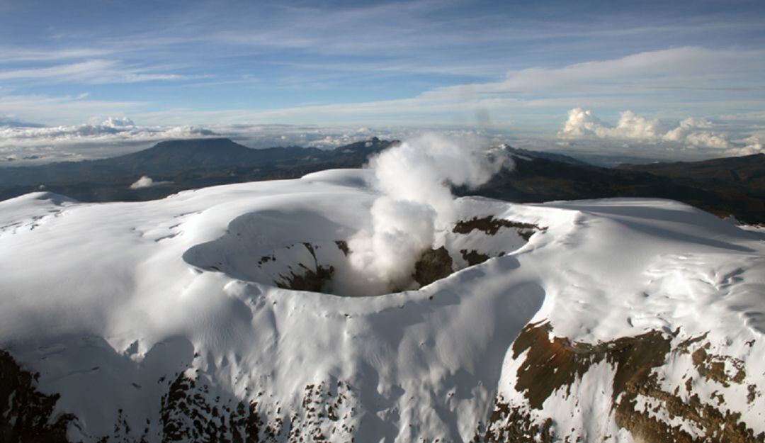 Cráter del Volcán Nevado del Ruíz