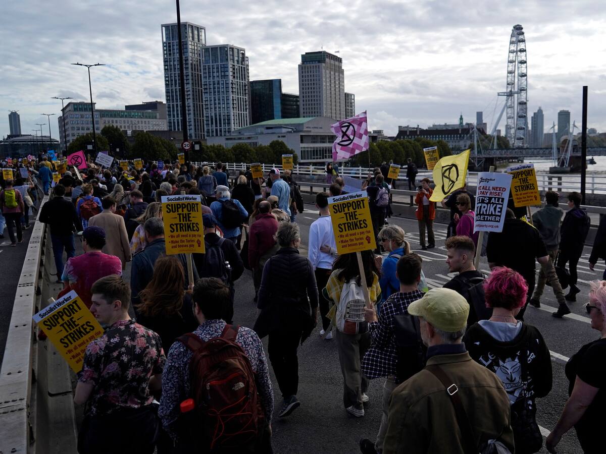 Británicos protestan por altos precios de la energía
