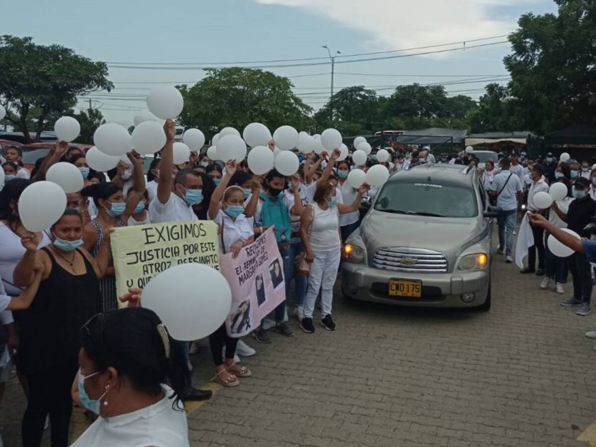 El último adiós de Margarita Gómez, la joven asesinada en Galapa, Atlántico