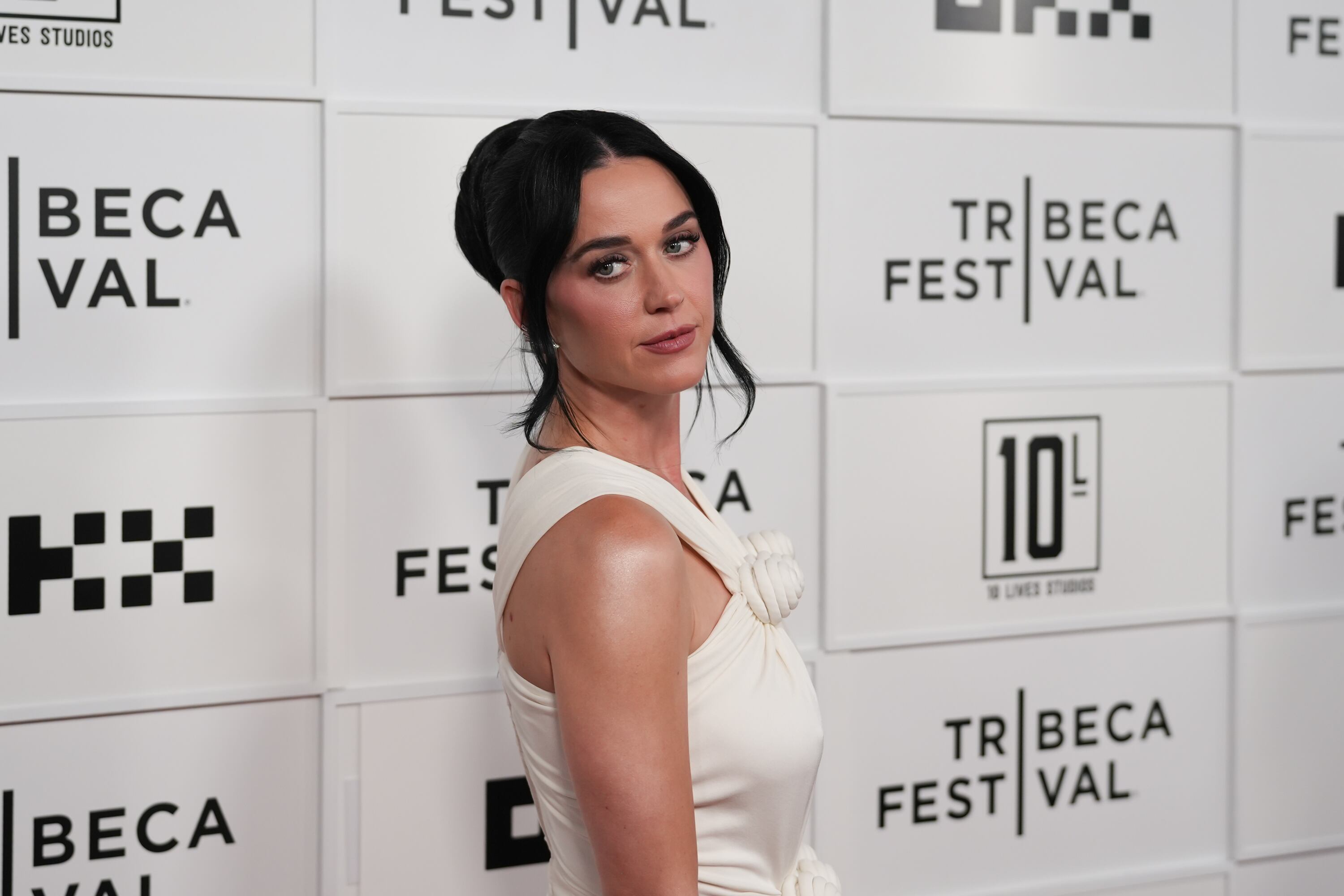 NEW YORK, NEW YORK - JUNE 08: Katy Perry attends the 2026 Tribeca Festival - "Katy Perry: The Lifetimes Tour" at BMCC Tribeca Center of Performing Arts on June 08, 2026 in New York City. (Photo by Manny Carabel/WireImage)