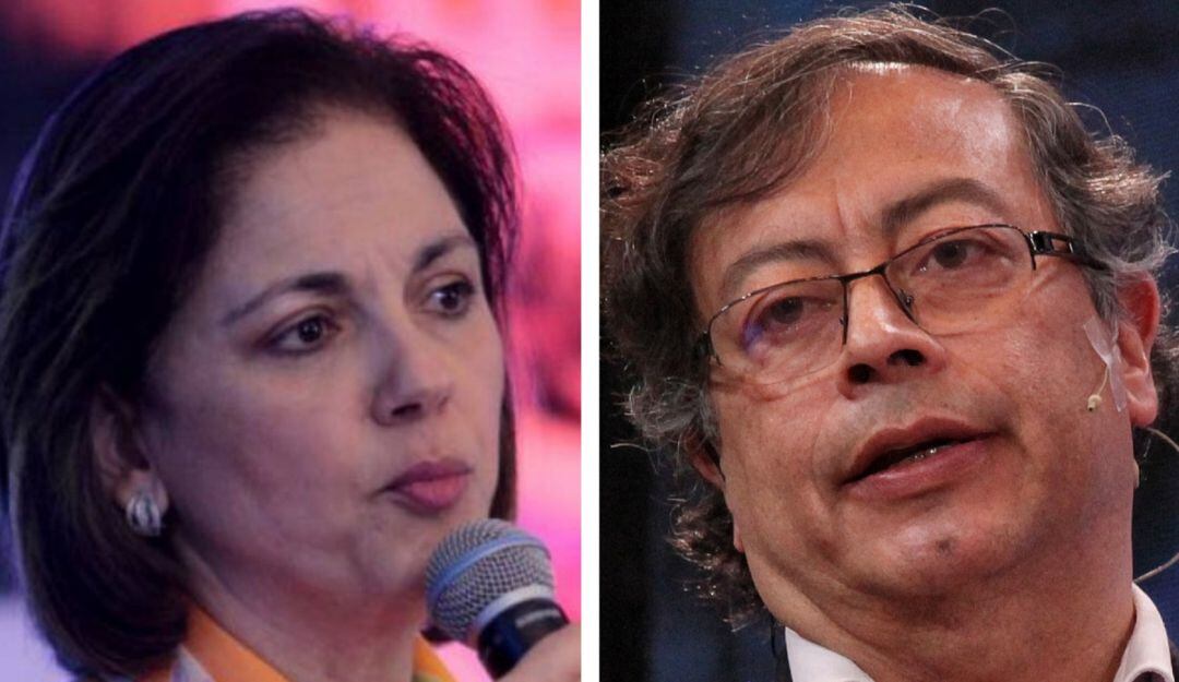 Senadores María del Rosario Guerra (Izquierda) y Gustavo Petro (Derecha).
