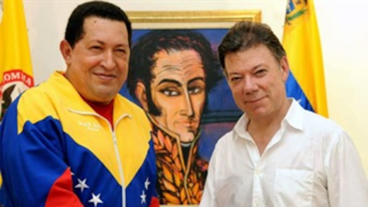 Chávez le ha venido cumpliendo a Colombia en seguridad: Santos
