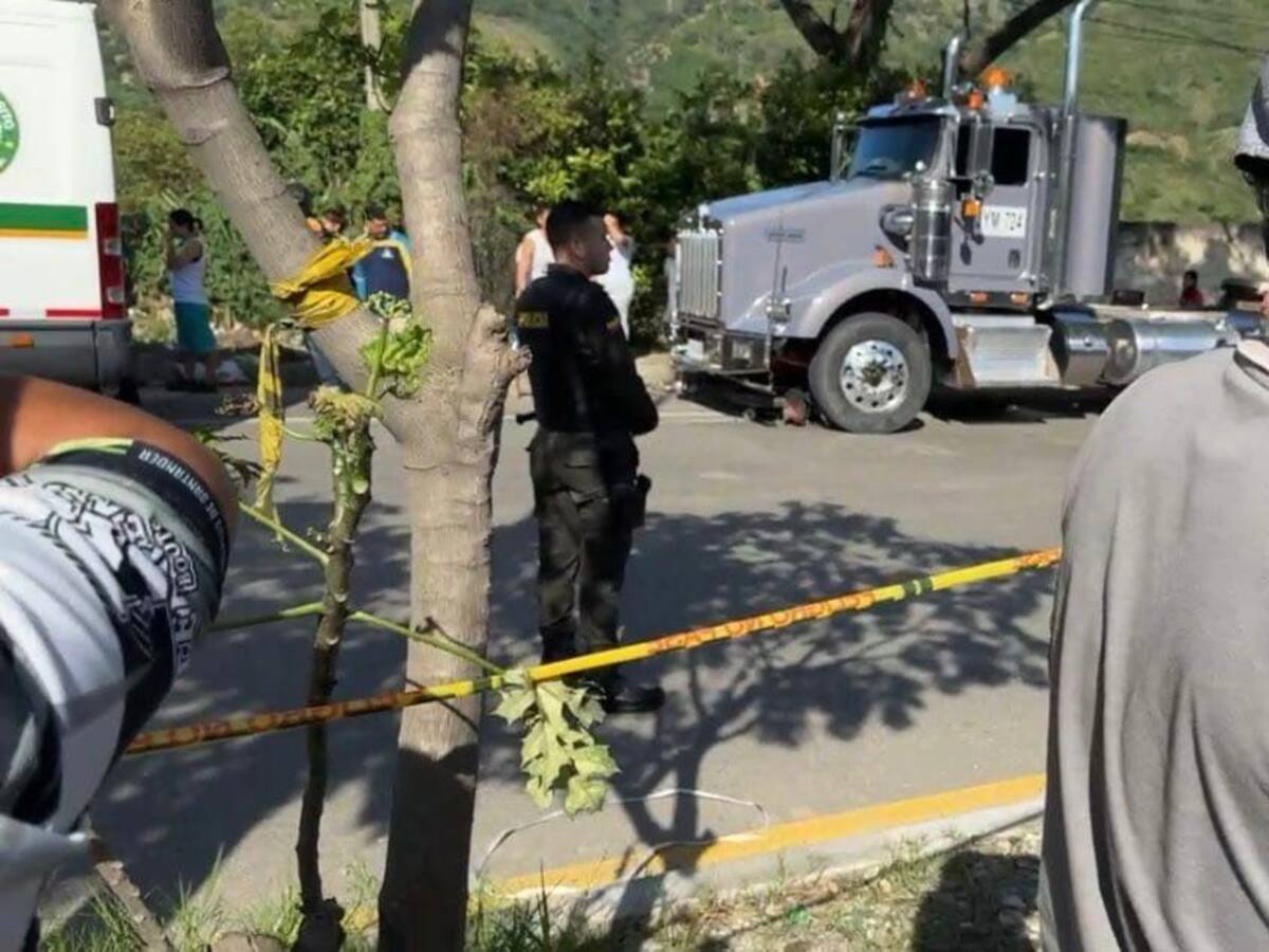 Menor de 10 años murió tras se arrollado por un tractocamión en el norte de Bucaramanga