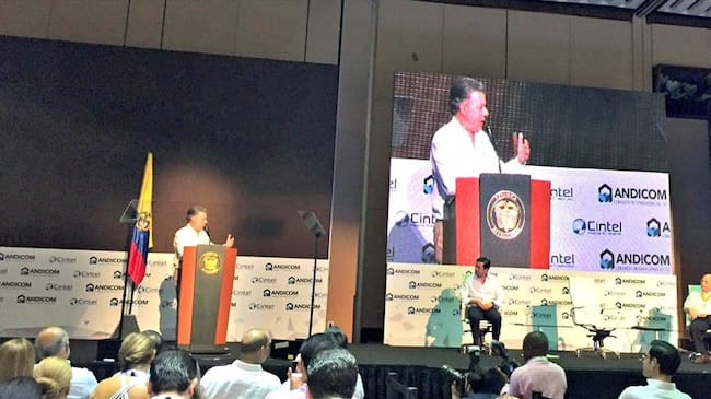 Juan Manuel Santos, presidente de la República. Foto: Leydis Rivero - W Radio