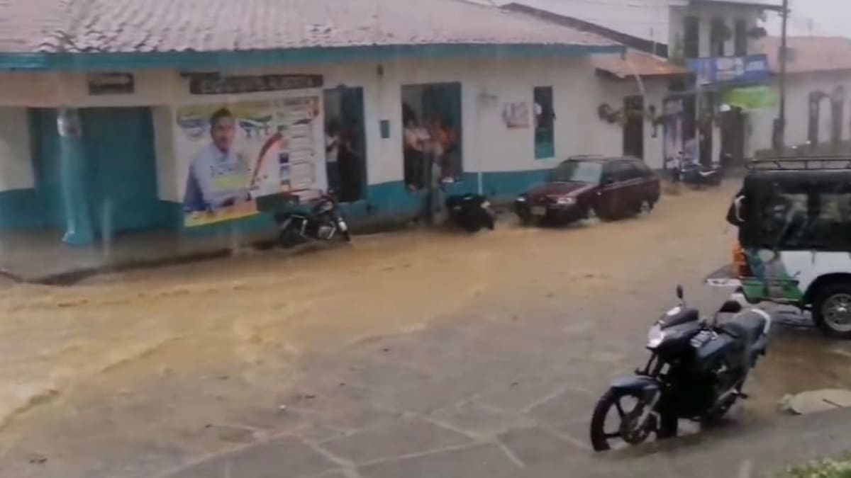 Fuertes lluvias con granizada dejaron afectaciones en Palmas del Socorro