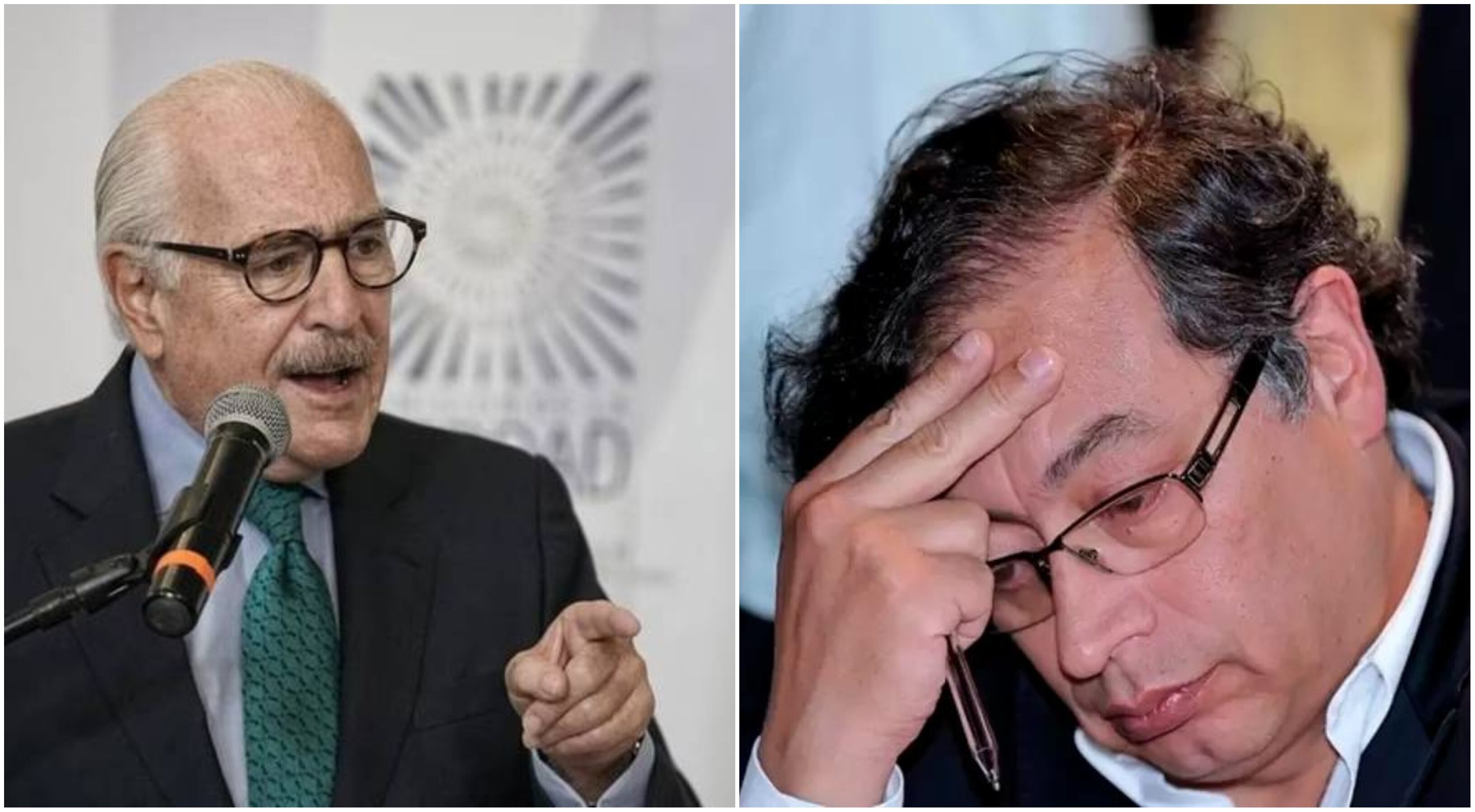 Andrés Pastrana y Gustavo Petro Fotos: Colprensa