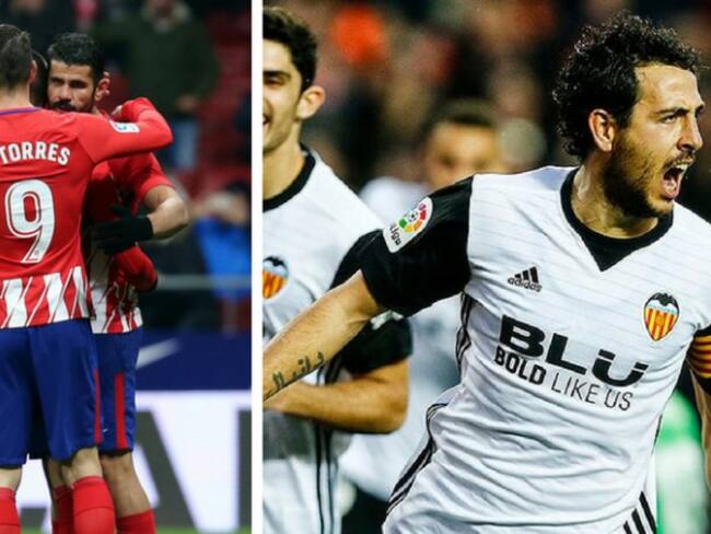 Atlético de Madrid y Valencia avanzaron a los cuartos de final de la Copa del Rey