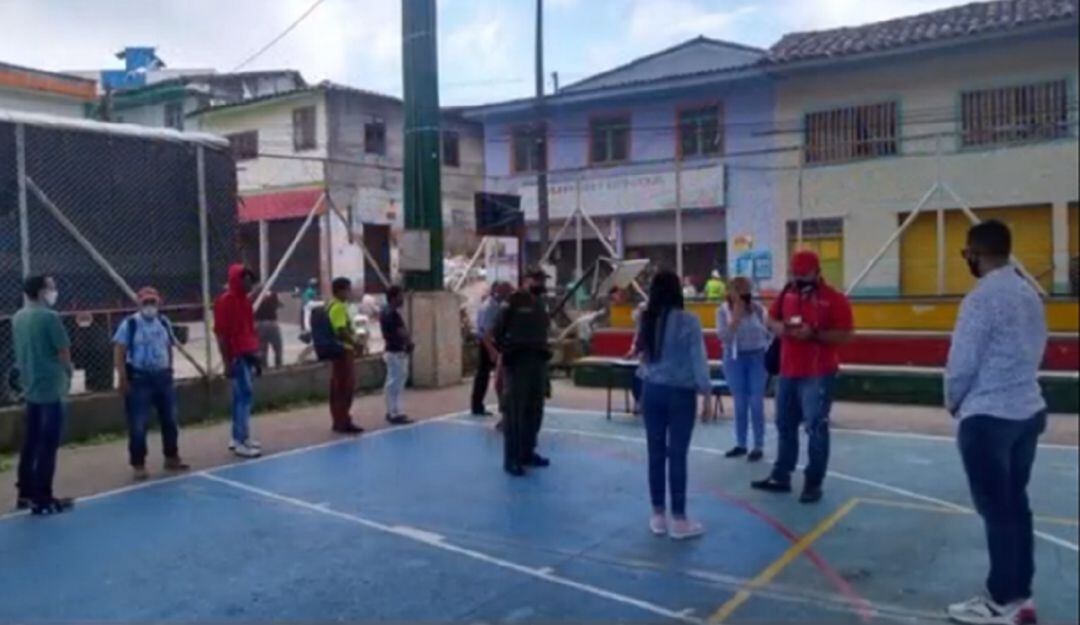 Espacio para pago de recolectores en Risaralda