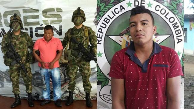 Alias Mordisco y alias Crespo, con amplios prontuarios delictivos, fueron enviados a centros penitenciarios y carcelarios. Foto: Fiscalía