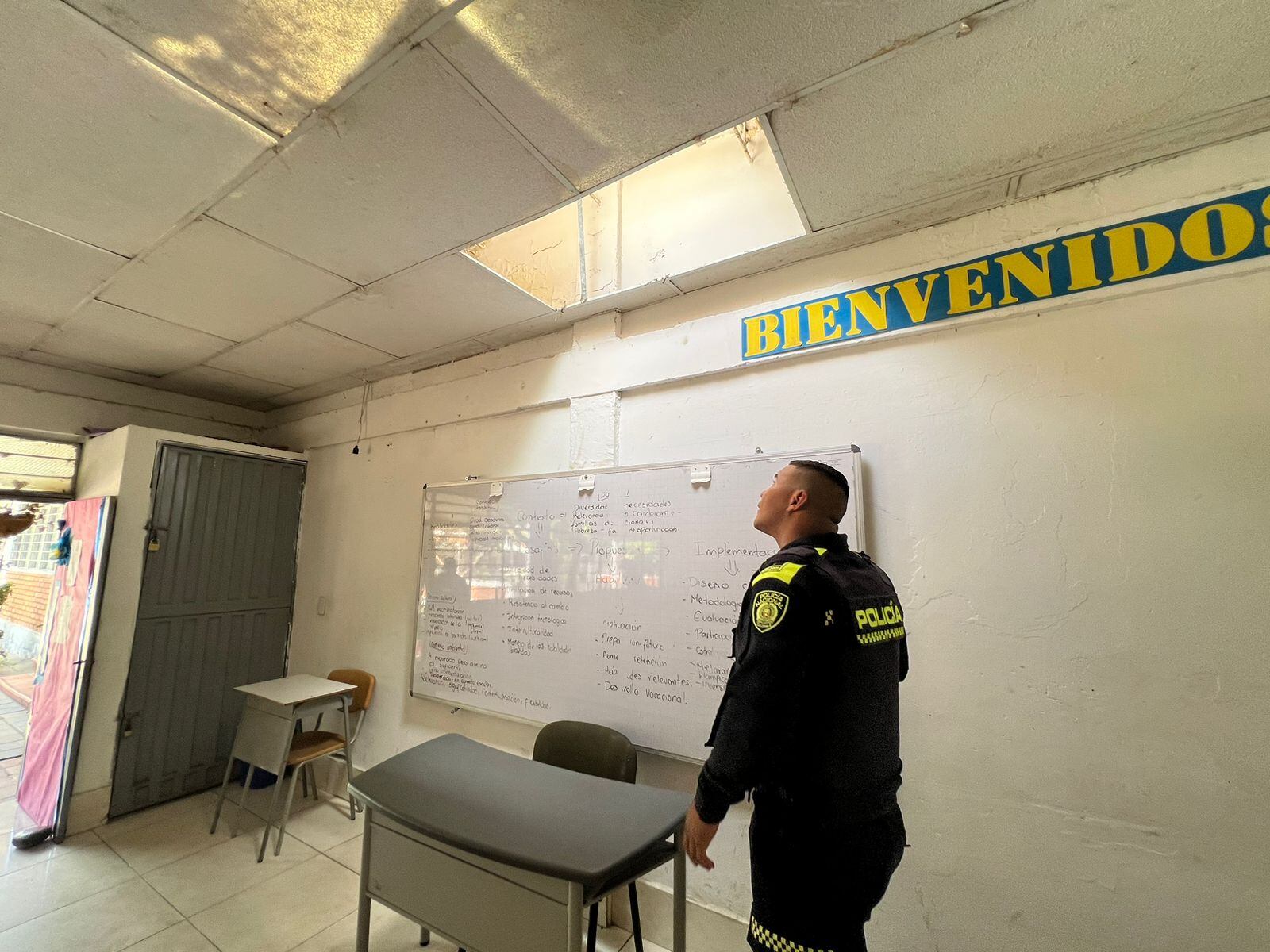 Delincuentes hurtaron en el colegio Simón Bolívar del barrio San Martín. / Foto: Cortesía.