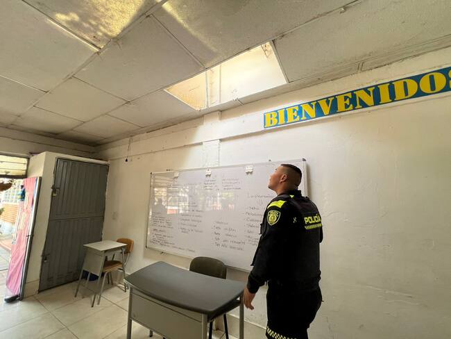 Delincuentes hurtaron en el colegio Simón Bolívar del barrio San Martín. / Foto: Cortesía.