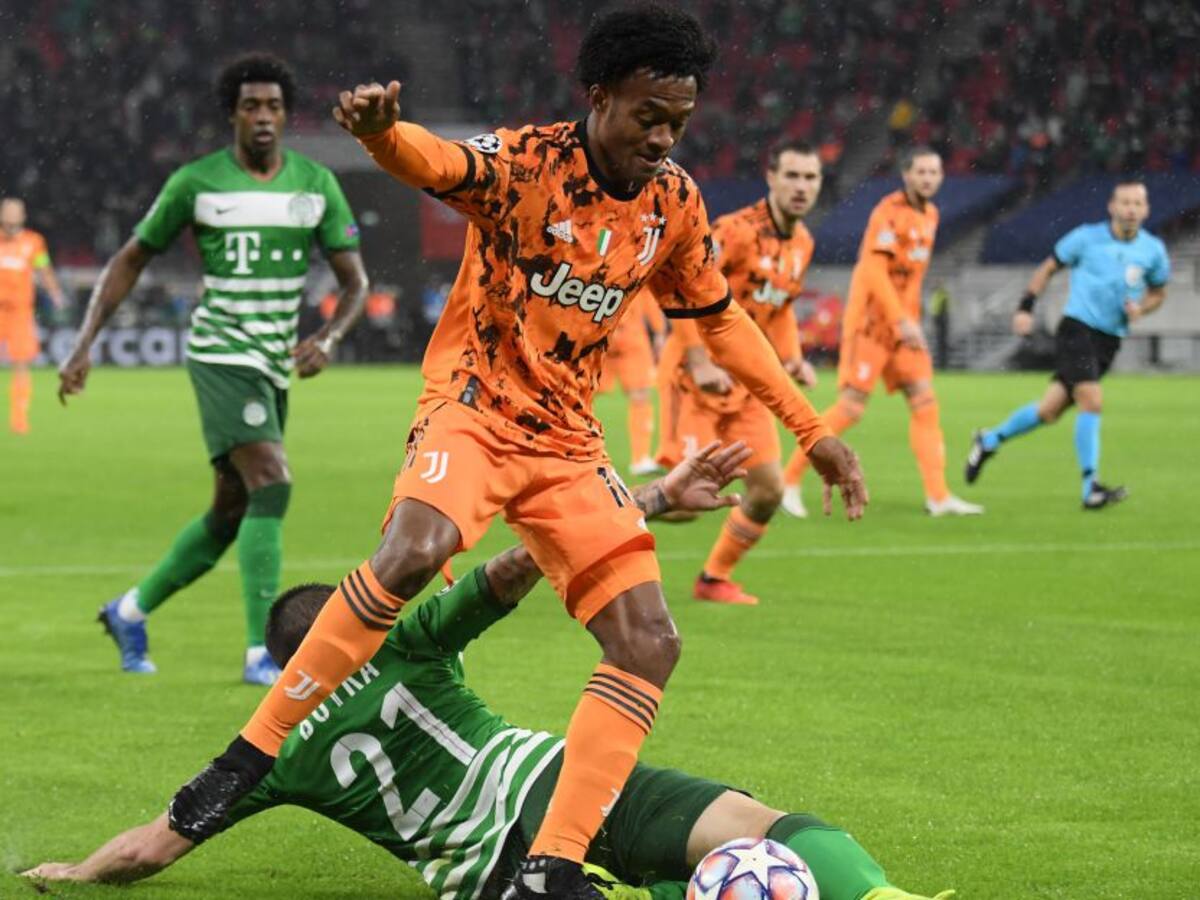 Juventus goleó en la Champions League con asistencia de Juan Cuadrado