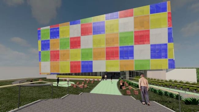 Maqueta del parque tecnológico que se construirá en Villamaría, Caldas