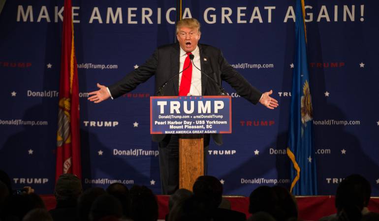 Donal Trump durante su campaña presidencial.
