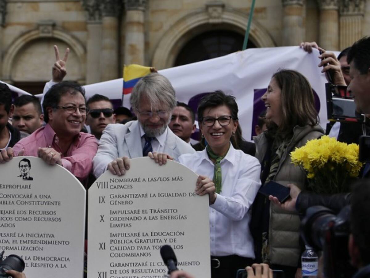 Claudia López y Antanas Mockus adhieren a la campaña presidencial de Petro