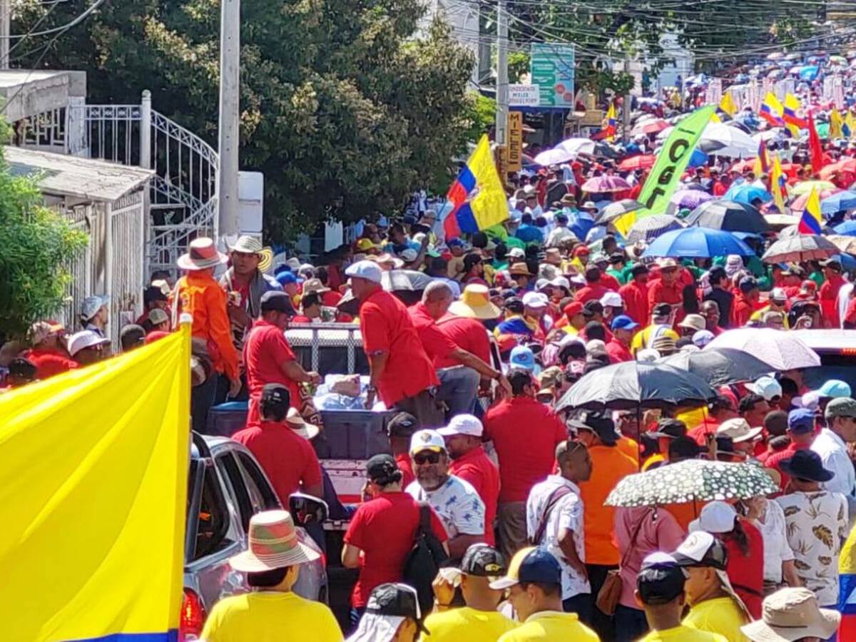 Nutrida marcha del día del Trabajo en Cartagena
