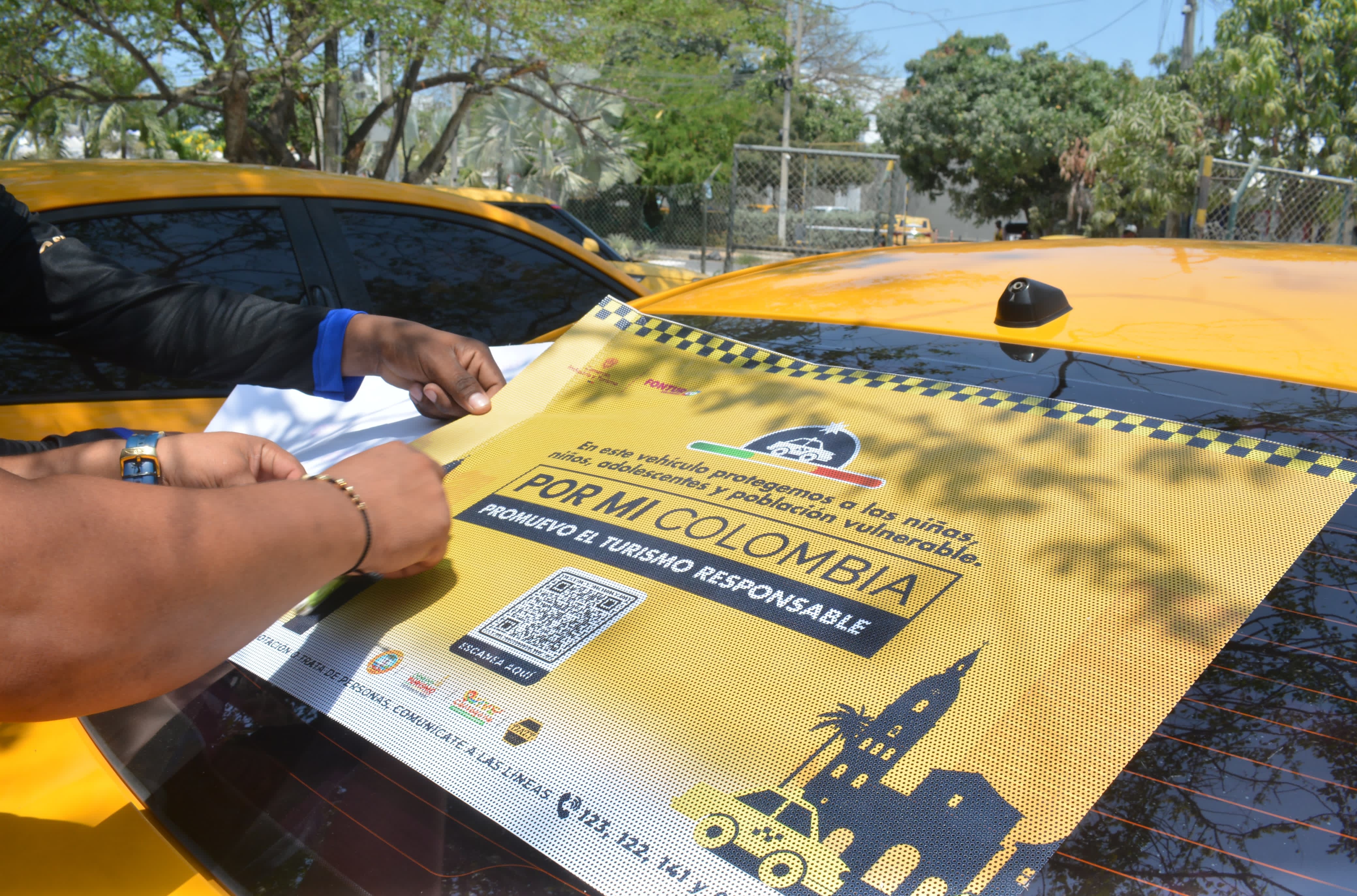 Taxistas en Cartagena se unen a la lucha contra la trata de personas