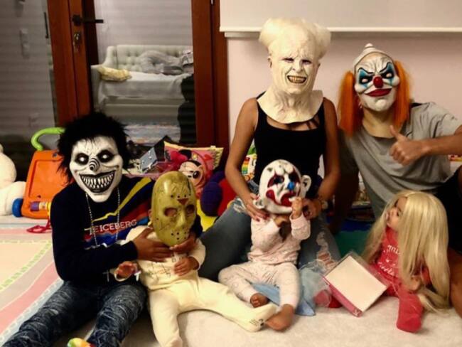 ¡Cómo niños! James, Cristiano, Neymar y Dybala celebran Halloween
