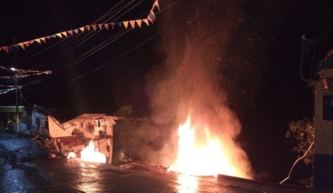 Delizamiento en el municipio de Herveo, Tolima