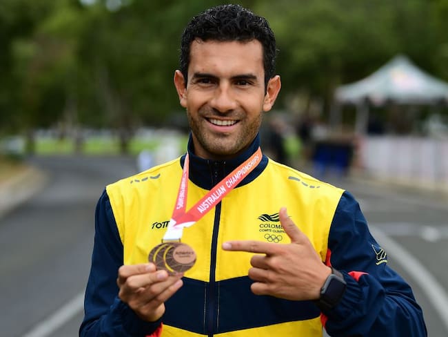 Éider Arévalo, marchista colombiano que en Tokio participará de sus terceras olimpiadas.