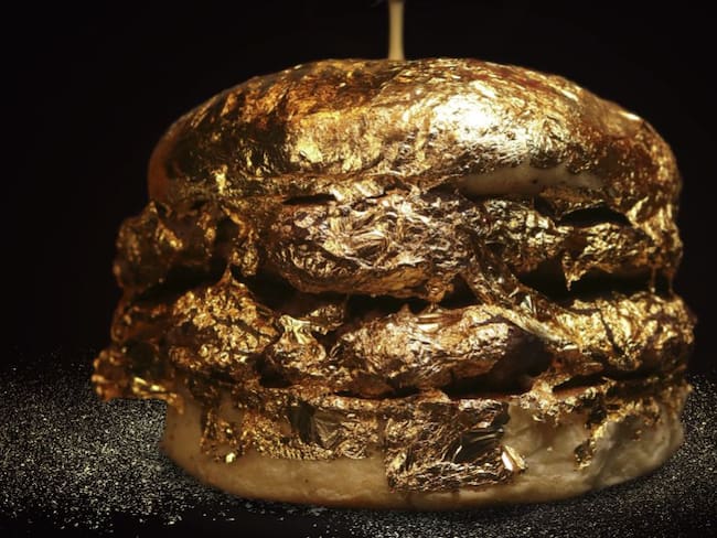 Sí es verdad: restaurante ofrece hamburguesa de oro