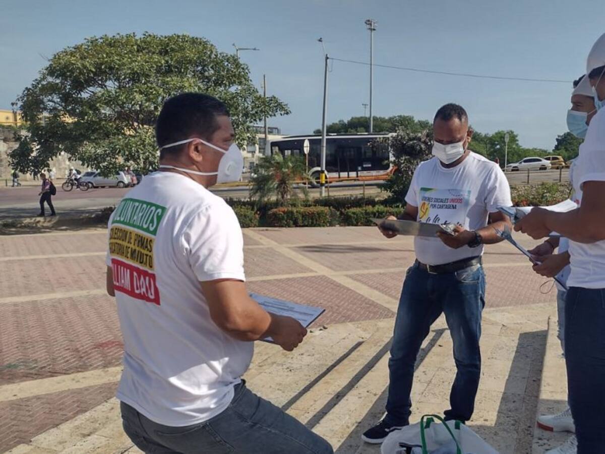 Comité de revocatoria inició recolección de firmas en Cartagena
