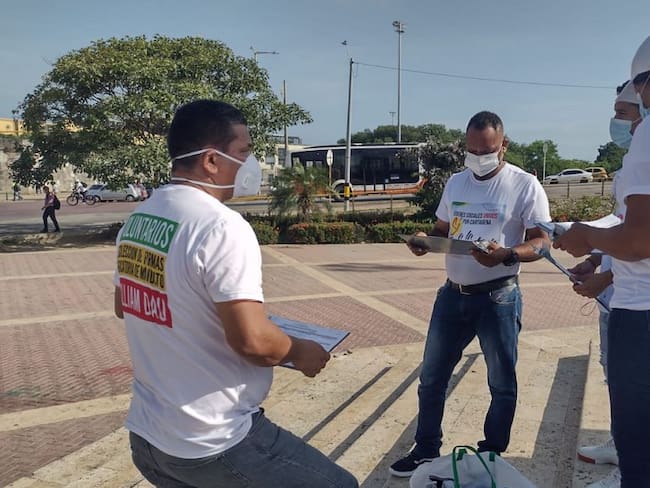 El Dadis entregó orientaciones en materia de bioseguridad, al movimiento Líderes Sociales Unidos por Cartagena