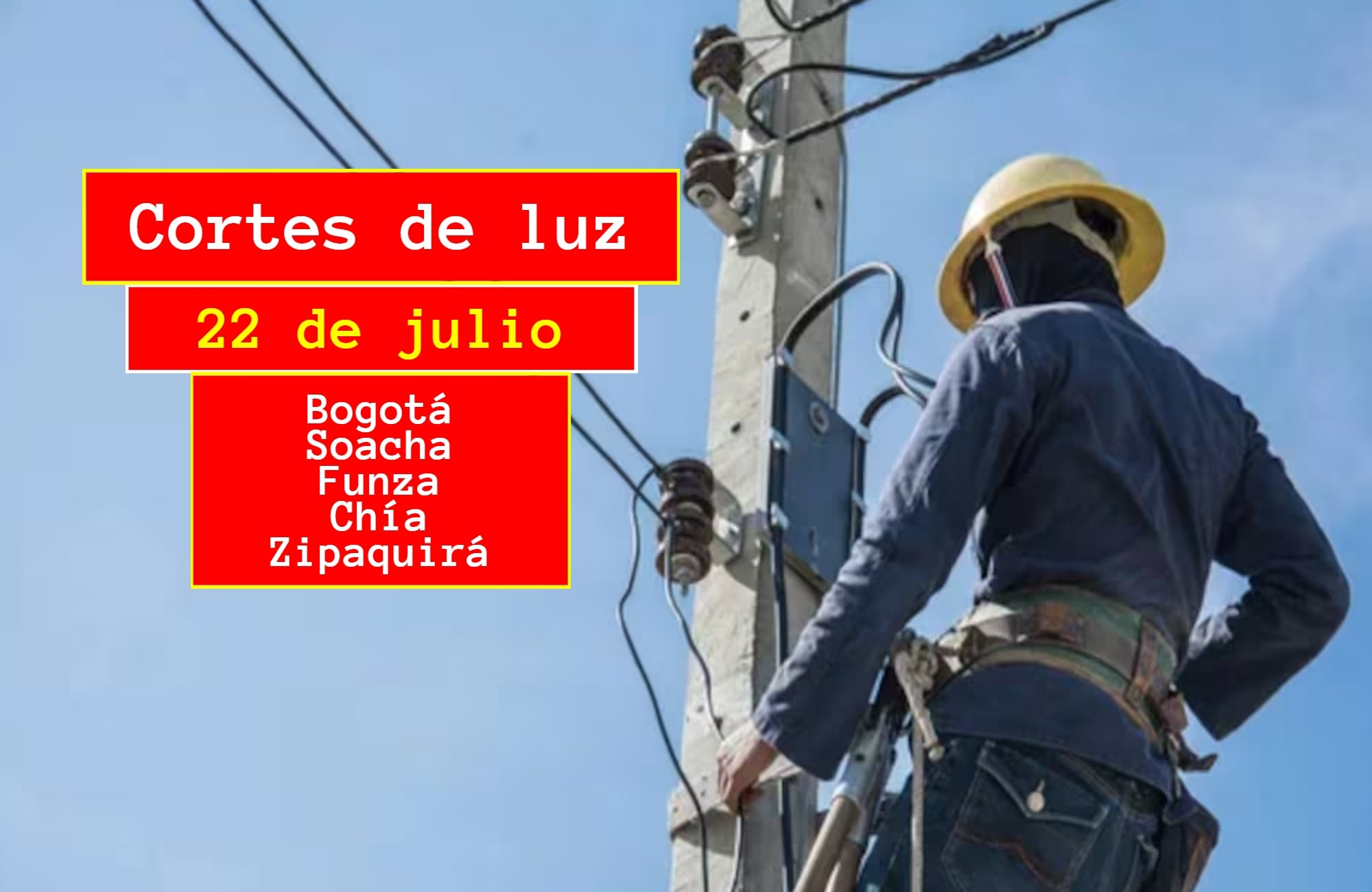 Cortes de luz en Bogotá y municipios aledaños este 22 de julio | Getty Images