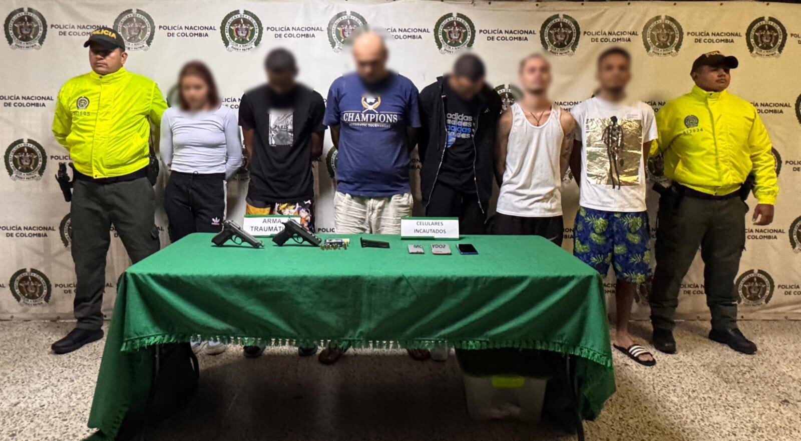 Captura de fleteros en el sur del Valle de Aburrá. Foto: Meval