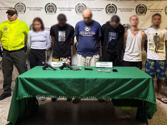 Captura de fleteros en el sur del Valle de Aburrá. Foto: Meval