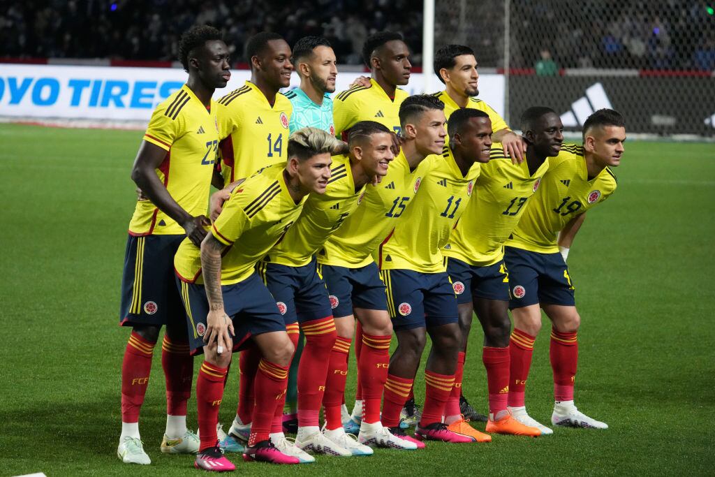 Equipo titular de Colombia para el partido ante Japón  (Photo by Etsuo Hara/Getty Images)