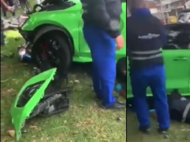 Polémico caso en Bogotá: Ciudadano atropelló a delincuente que intentaba robar su celular