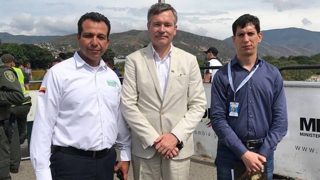Embajadores en Cúcuta. Foto: Twitter @GautierMignot2