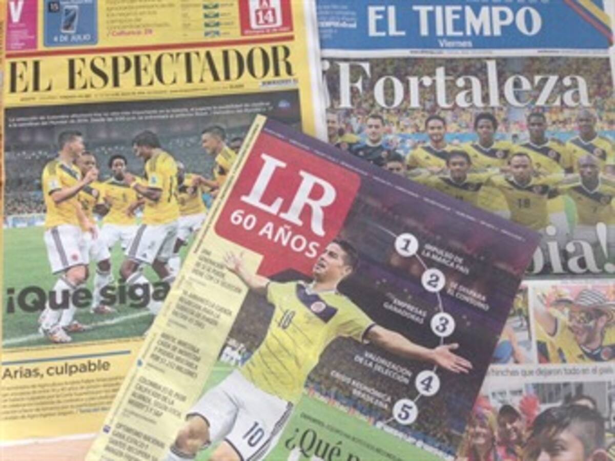 Diarios colombianos se visten de amarillo