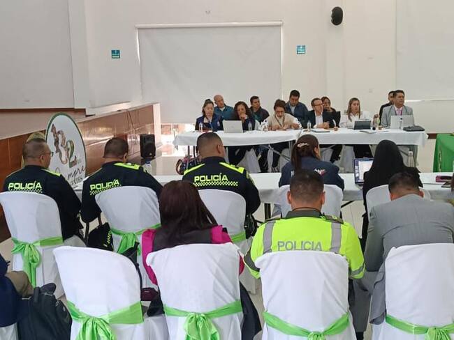 Se llevó a cabo en Tunja el primer Consejo de Seguridad Departamental con la presencia de  entidades policivas, militares, de justicia y defensoras de los derechos humanos / Foto: Caracol Radio.