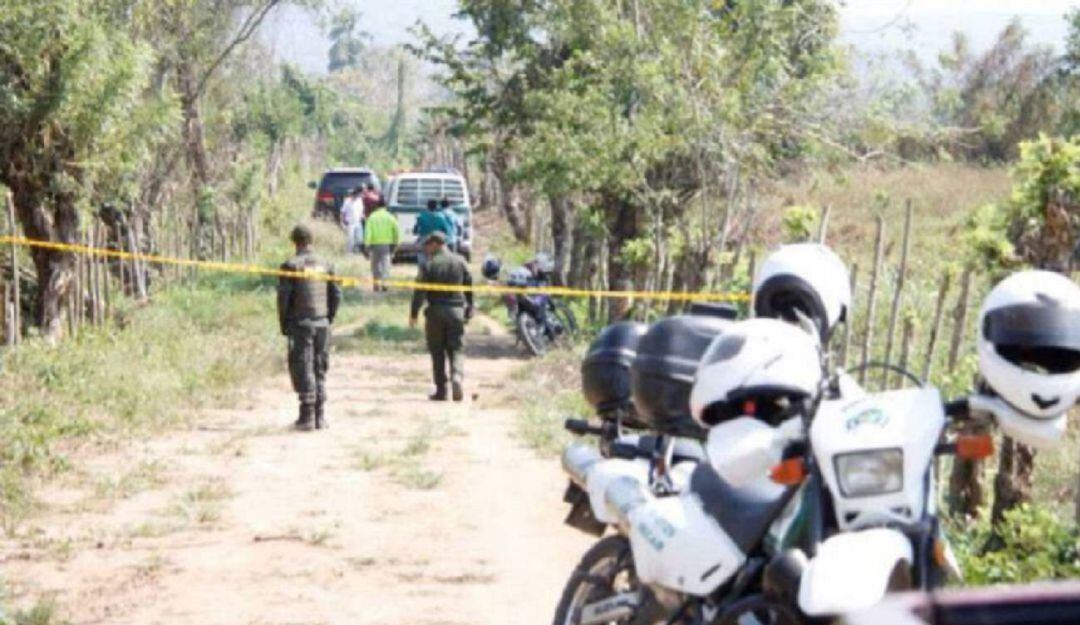 El cadáver de la víctima fue hallado en la vereda Cuadros ubicada a 20 minutos del corregimiento de Monterrey