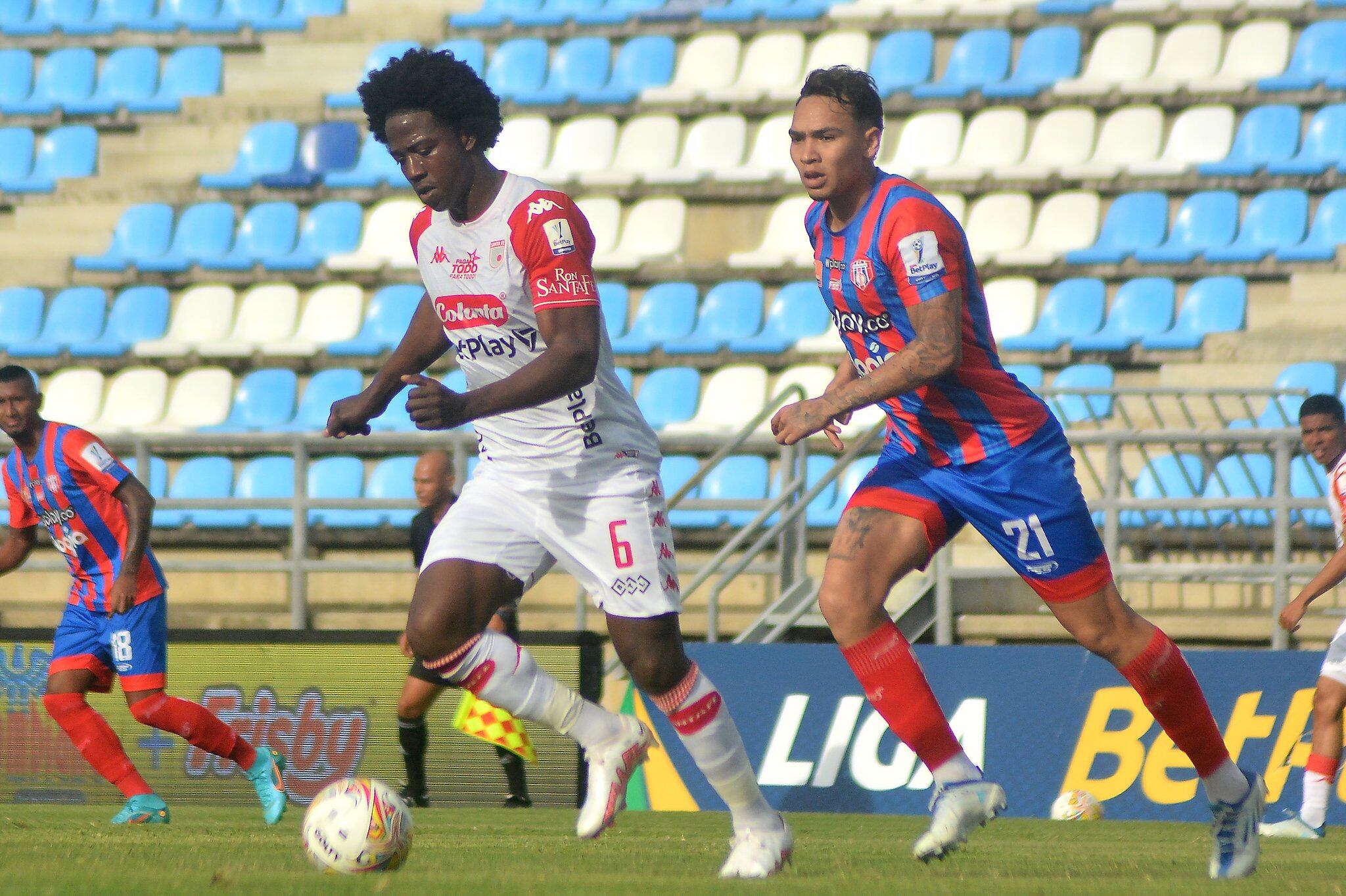 Santa Fe logró un triunfo clave en su visita a Unión Magdalena / Colprensa.