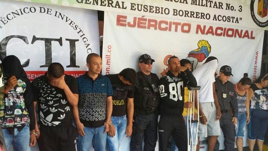Nueve integrantes de la banda criminal fueron capturados. Foto: Erika Rebolledo - W Radio.