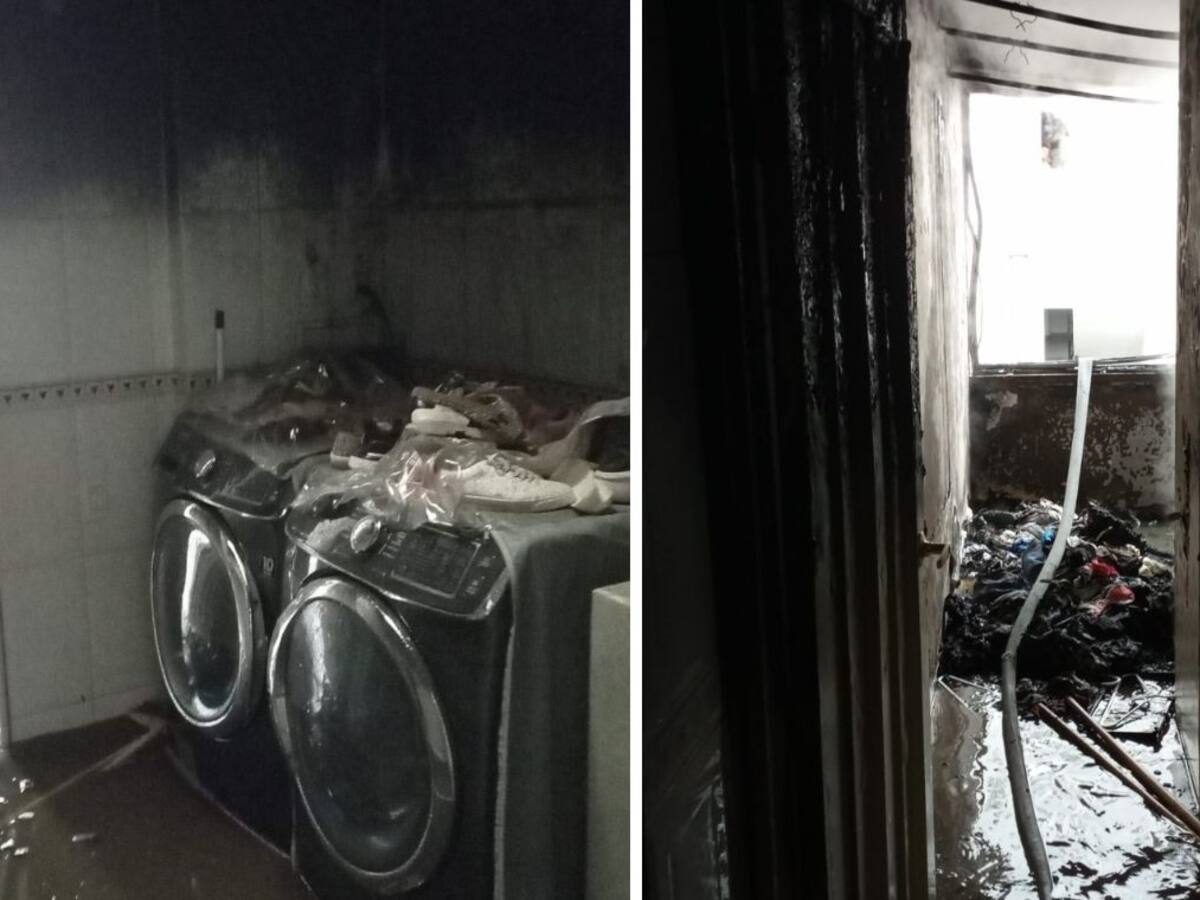 Video: incedio en una vivienda de Bucaramanga dejó pérdidas materiales